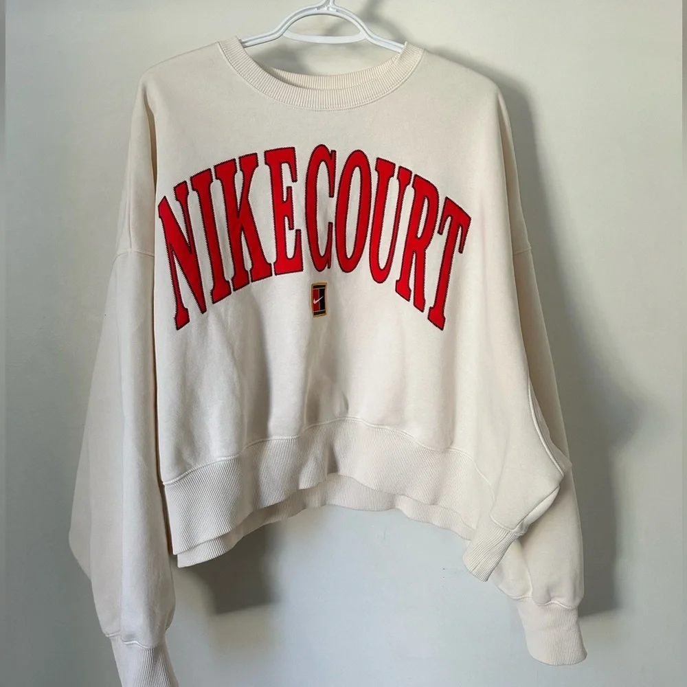 Nike Court Women's Phoenix Fleece Oversized Crewneck Tennis Sweatshirt - Picture 3 of 6